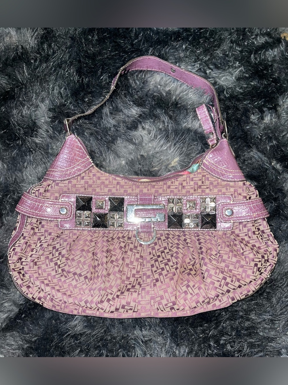 Vintage purple Guess bag